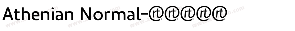 Athenian Normal字体转换